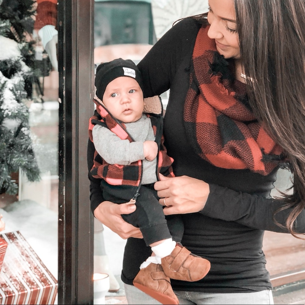 Baby Boys Buffalo Plaid Outfit